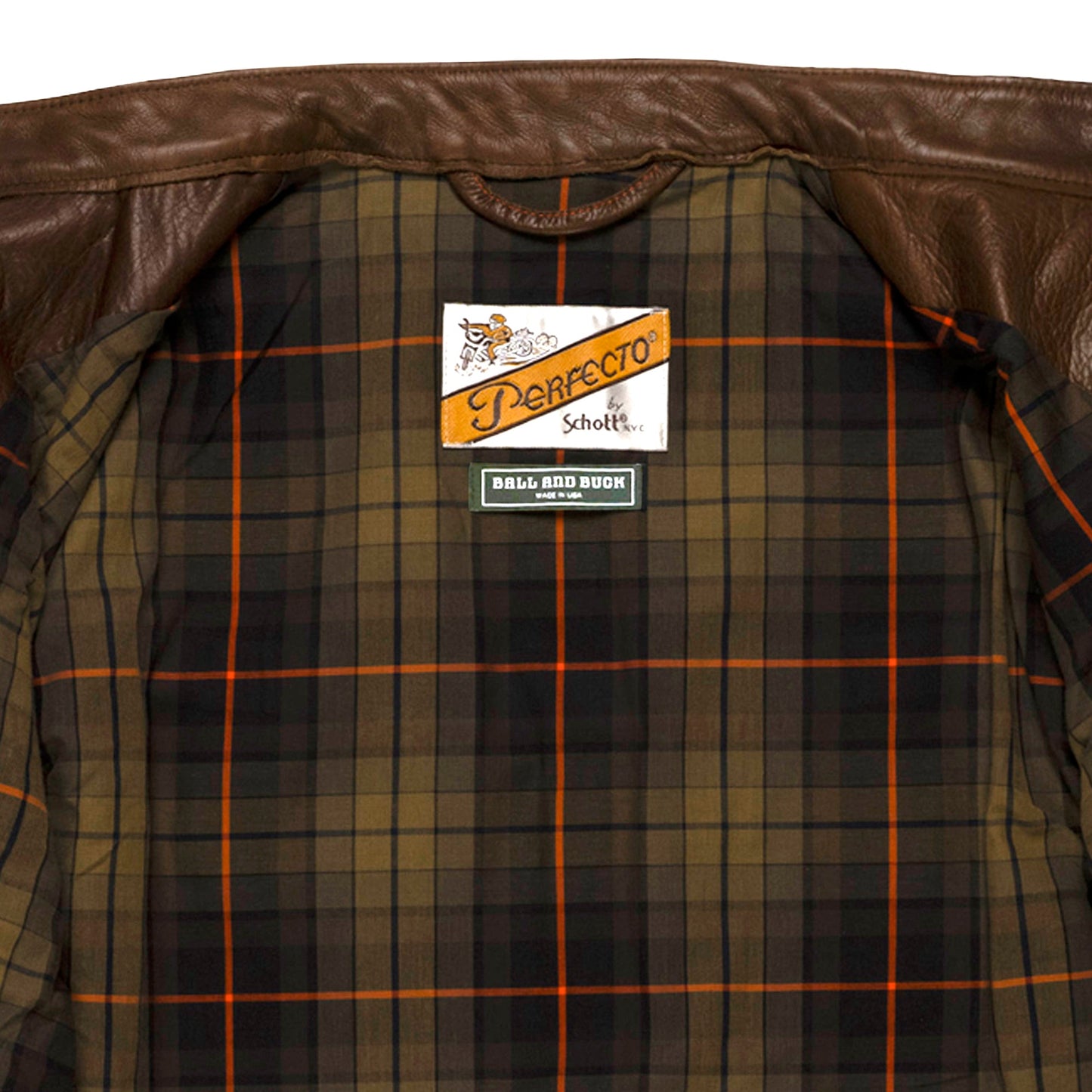 Schott x Ball and Buck Perfecto Leather Jacket
