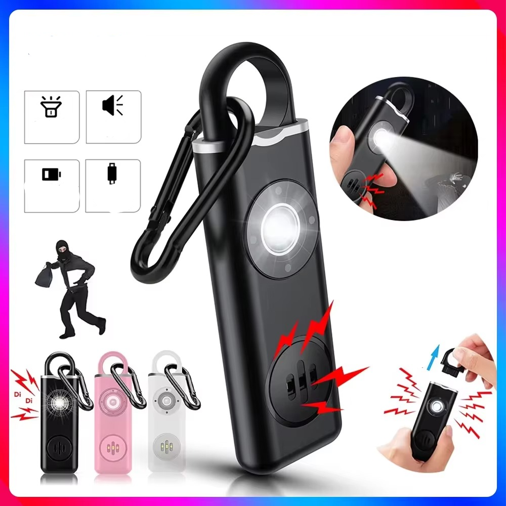 Personal Alarm for Elderly | 130dB Safety Keychain with LED Light 2