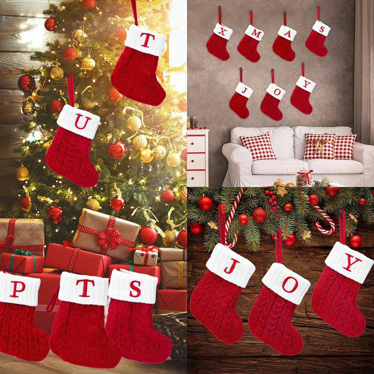 Personalized Christmas Stocking | Custom Name Embroidery for Unique Holiday Decor 3