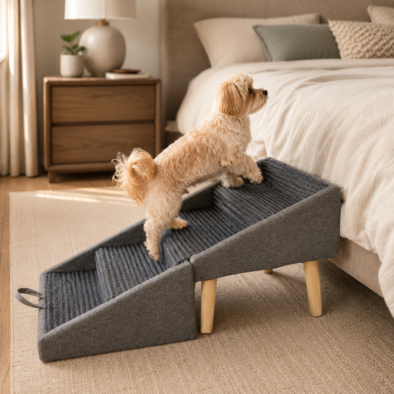 Pet Steps | 2-in-1 Dog Ramp & Stairs with Non-Slip Surface | Foldable Design for Easy Storage and Enhanced Mobility 6