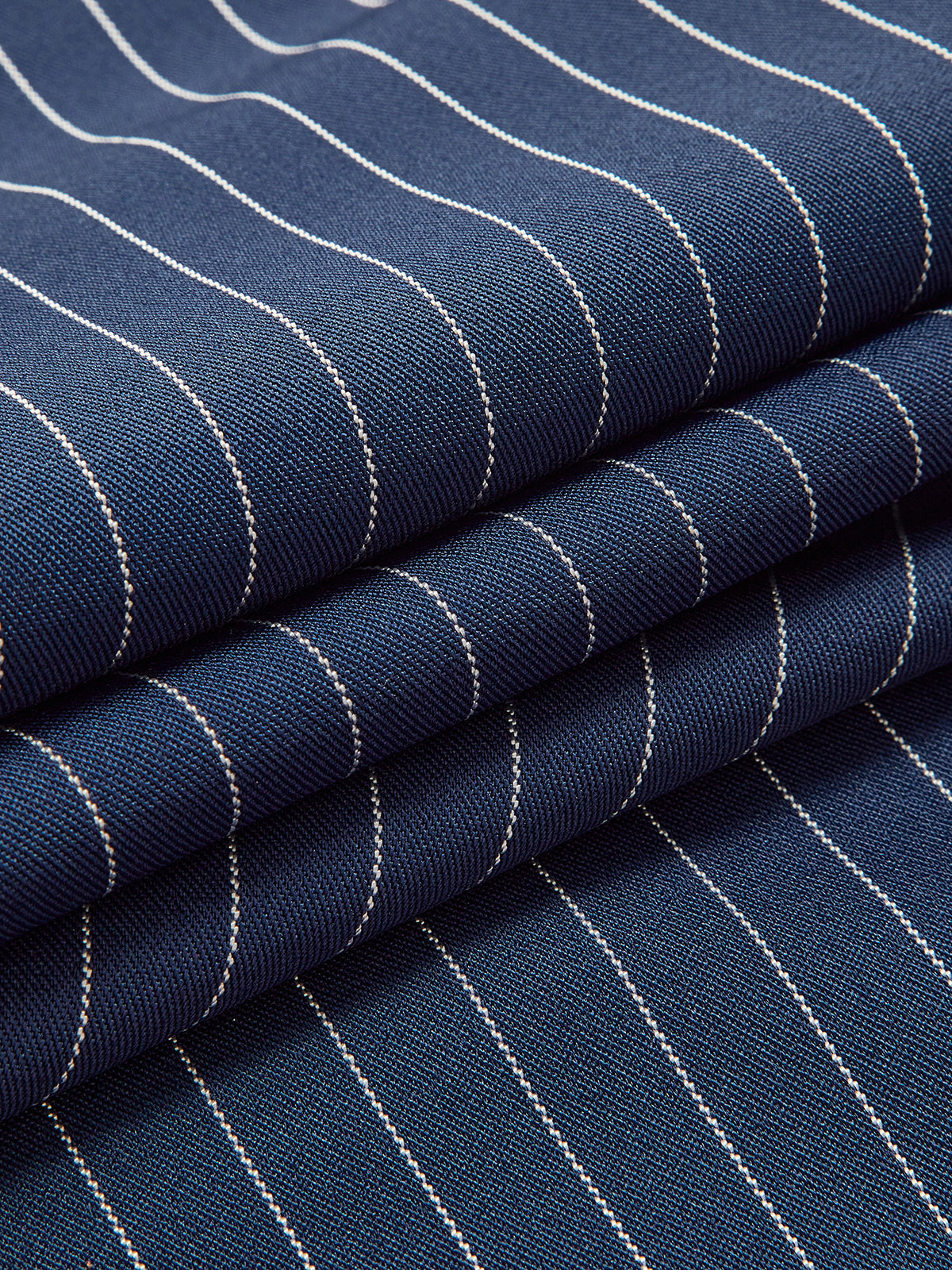 Pinstripe Wide-Leg Pants | Comfortable Woven Fabric with Regular Fit 6