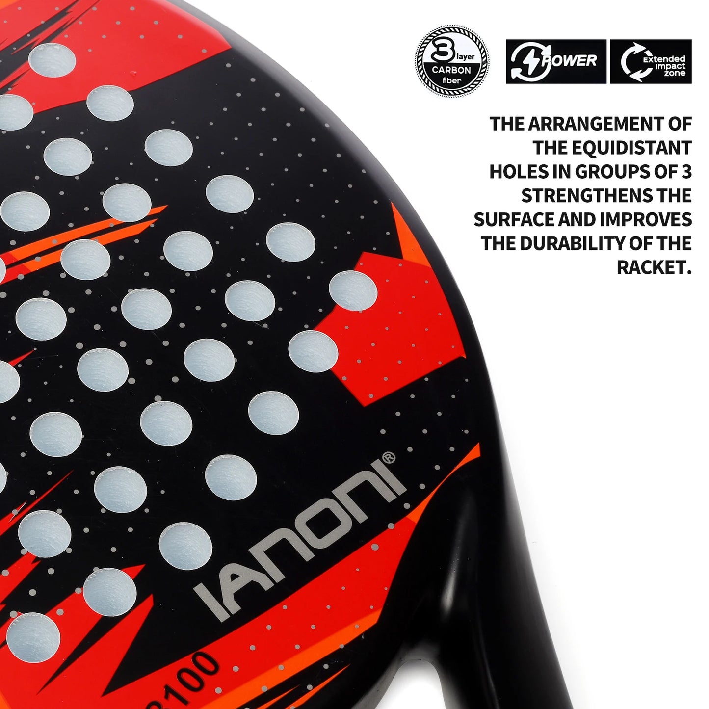 Premium Padel Racket | Carbon Fiber & EVA Memory Foam for Ultimate Performance 4