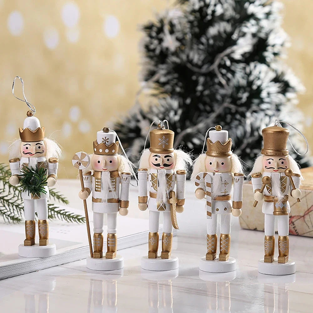 Puppet Nutcracker Set | Handmade Wooden Holiday Decor for Christmas Decorations 1