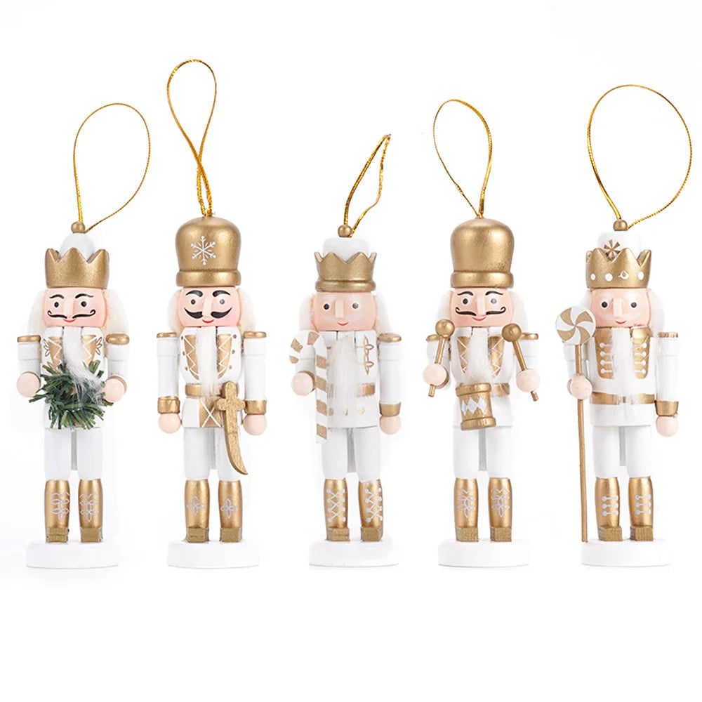 Puppet Nutcracker Set | Handmade Wooden Holiday Decor for Christmas Decorations 4