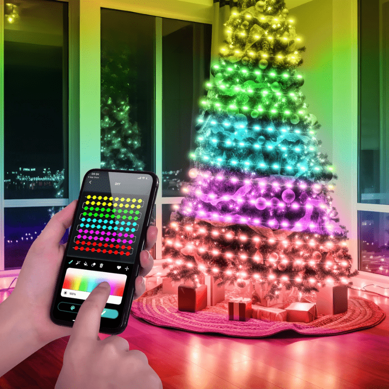RGBIC String Lights | Dynamic Bluetooth-Controlled Ambiance for Events 0