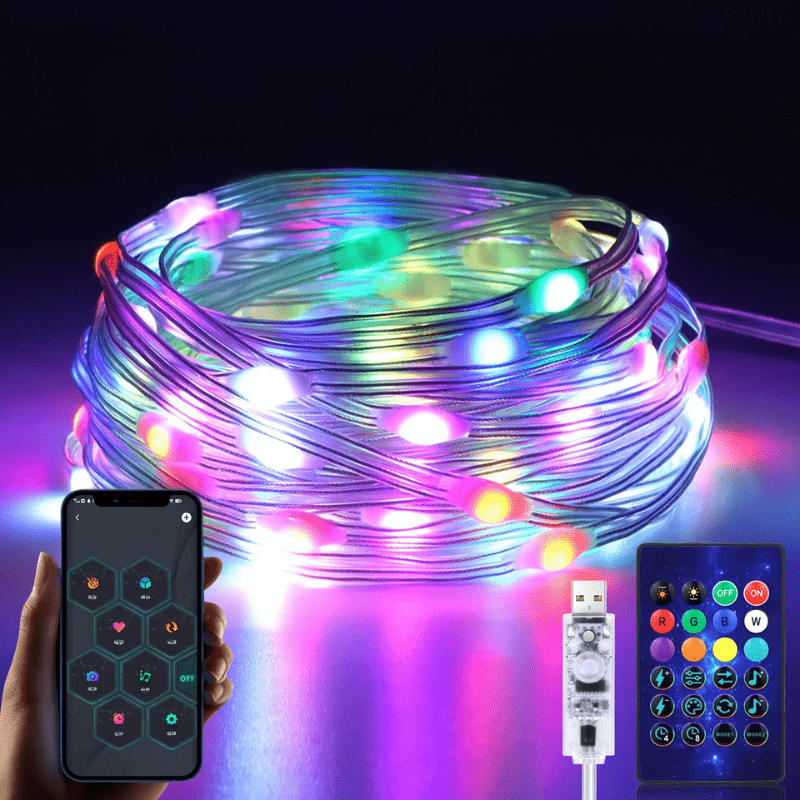 RGBIC String Lights | Dynamic Bluetooth-Controlled Ambiance for Events 5
