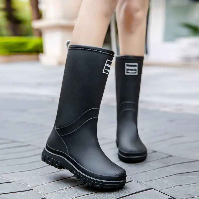 Rain Boots Women | Waterproof Mid-Calf Design with Anti-Slip Sole 2