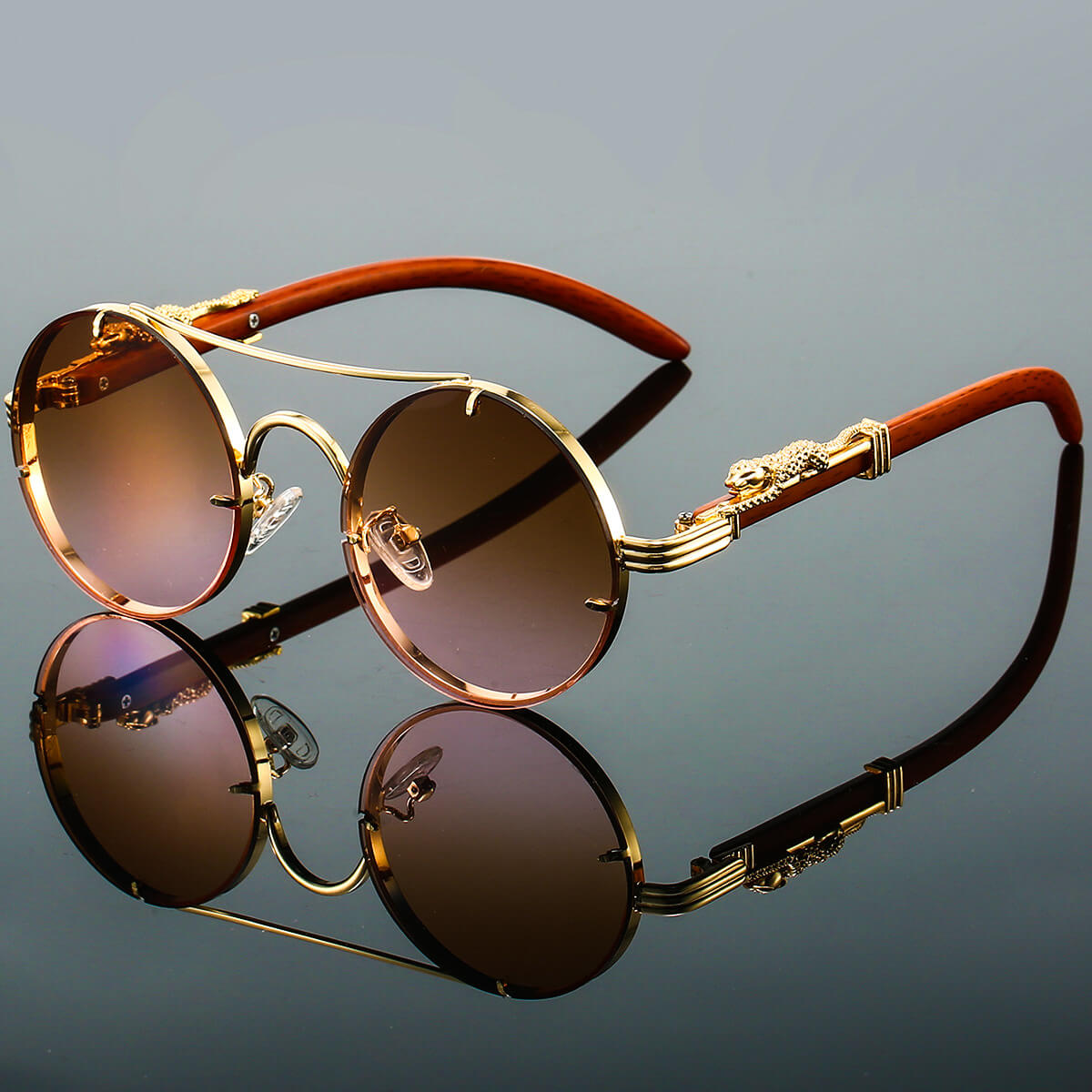 Retro Round Sunglasses | UV 400 Polarized Lenses with Vintage Charm 2