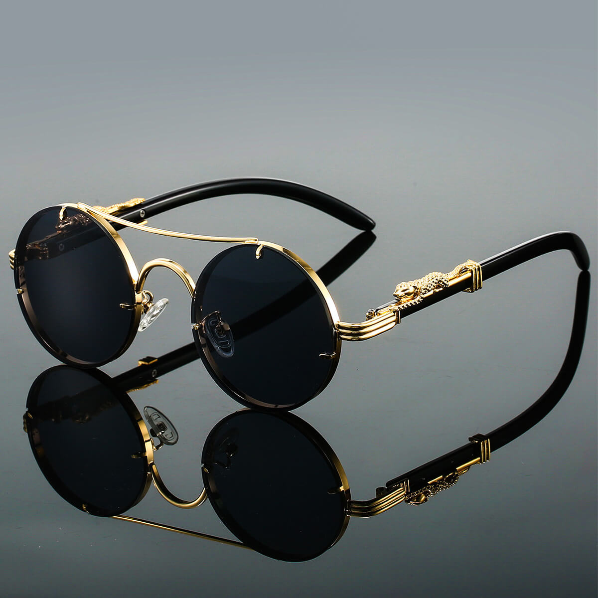 Retro Round Sunglasses | UV 400 Polarized Lenses with Vintage Charm 4