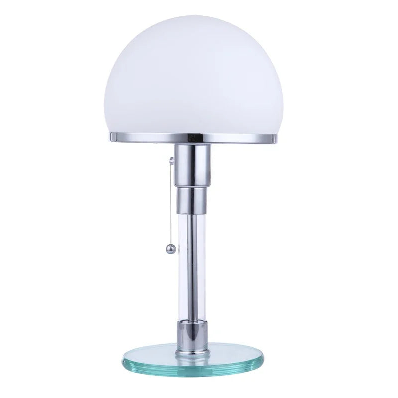 Bauhaus Glass Hemisphere Table Lamp