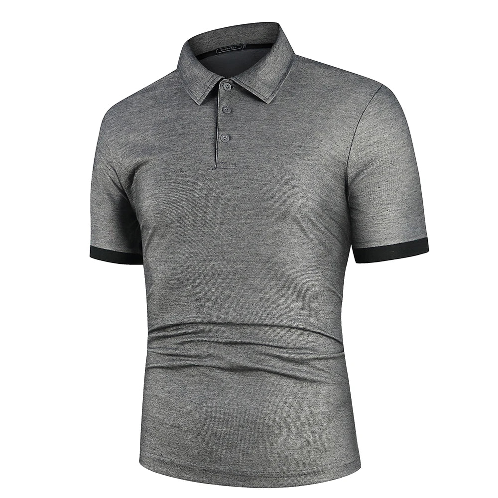 Lightweight Two-Toned Anti-Pill Soft Golf Polo