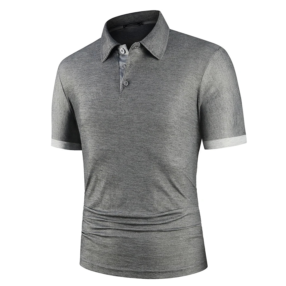 Lightweight Two-Toned Anti-Pill Soft Golf Polo