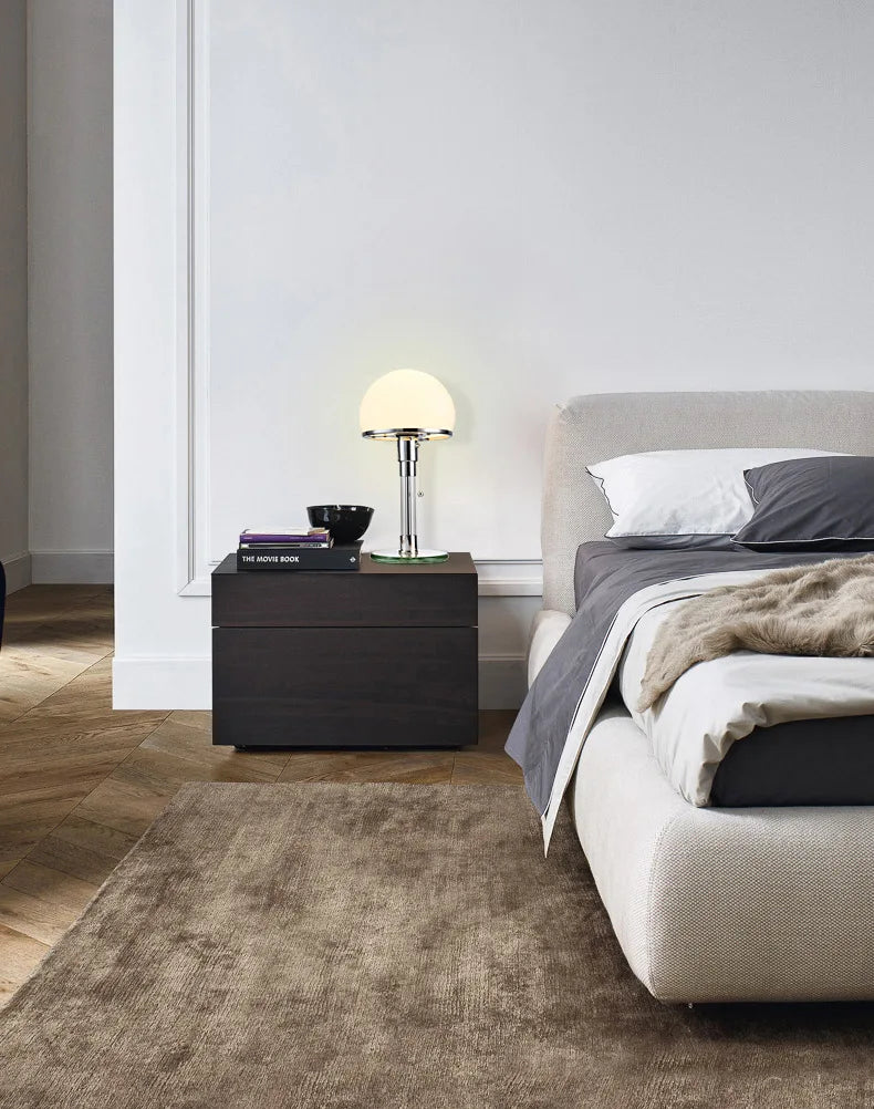 Bauhaus Glass Hemisphere Table Lamp