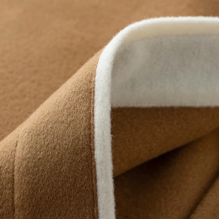 Lång kashmirkaka i kamelfärg | CAMILLE