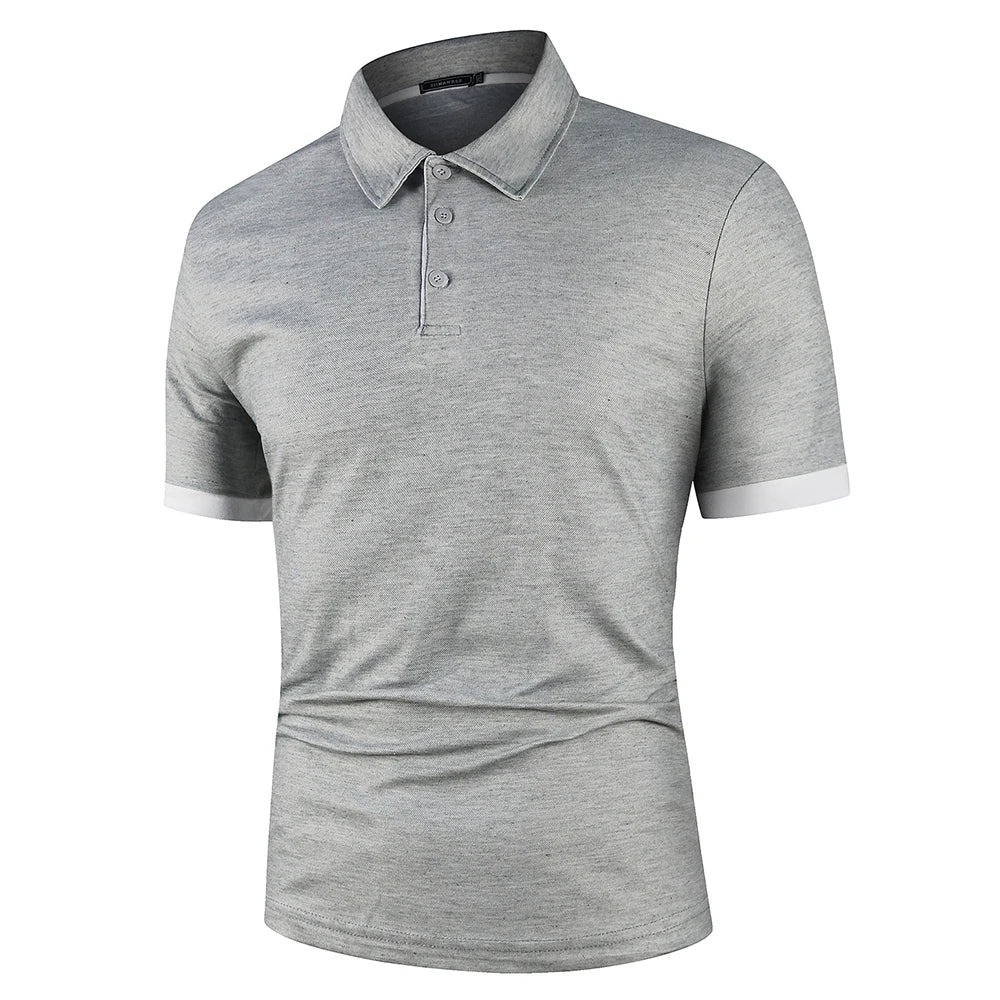 Lightweight Two-Toned Anti-Pill Soft Golf Polo