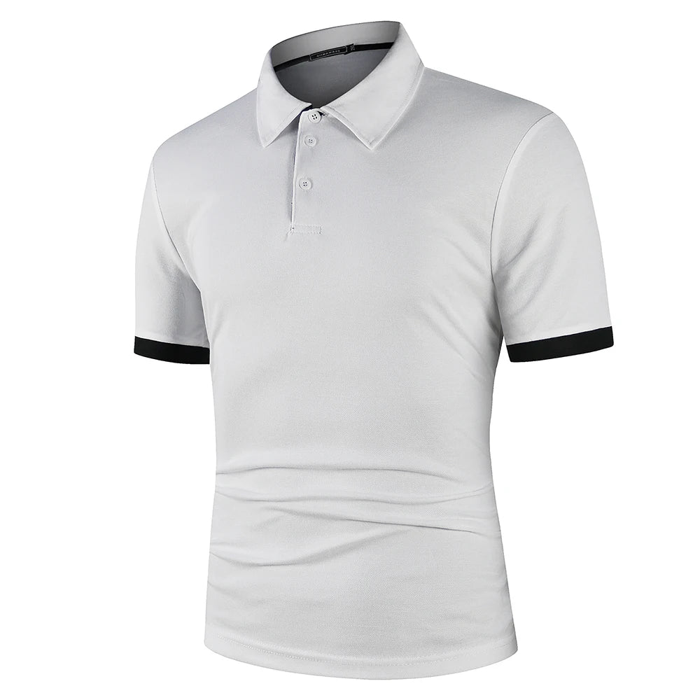 Lightweight Two-Toned Anti-Pill Soft Golf Polo
