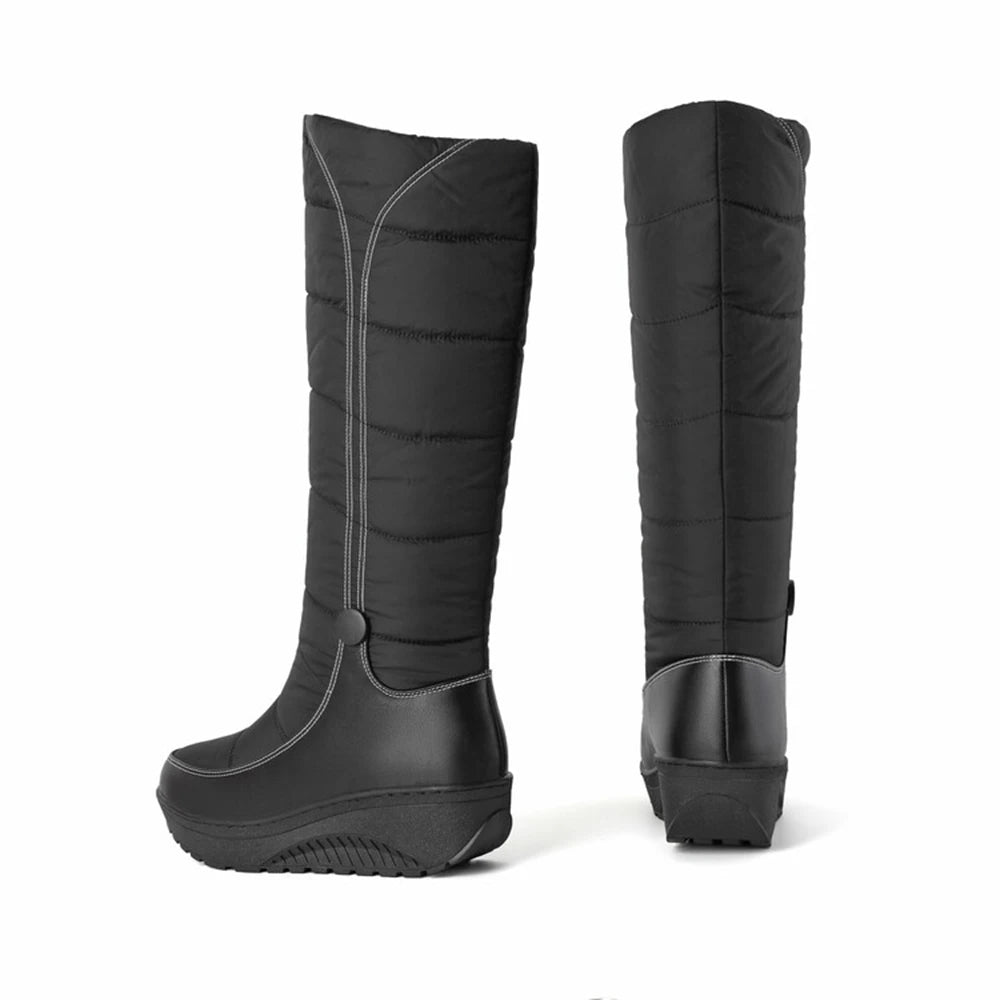 Knee-High Puffer Winter Boots | Cozy Plush Lining and Durable Sole 8