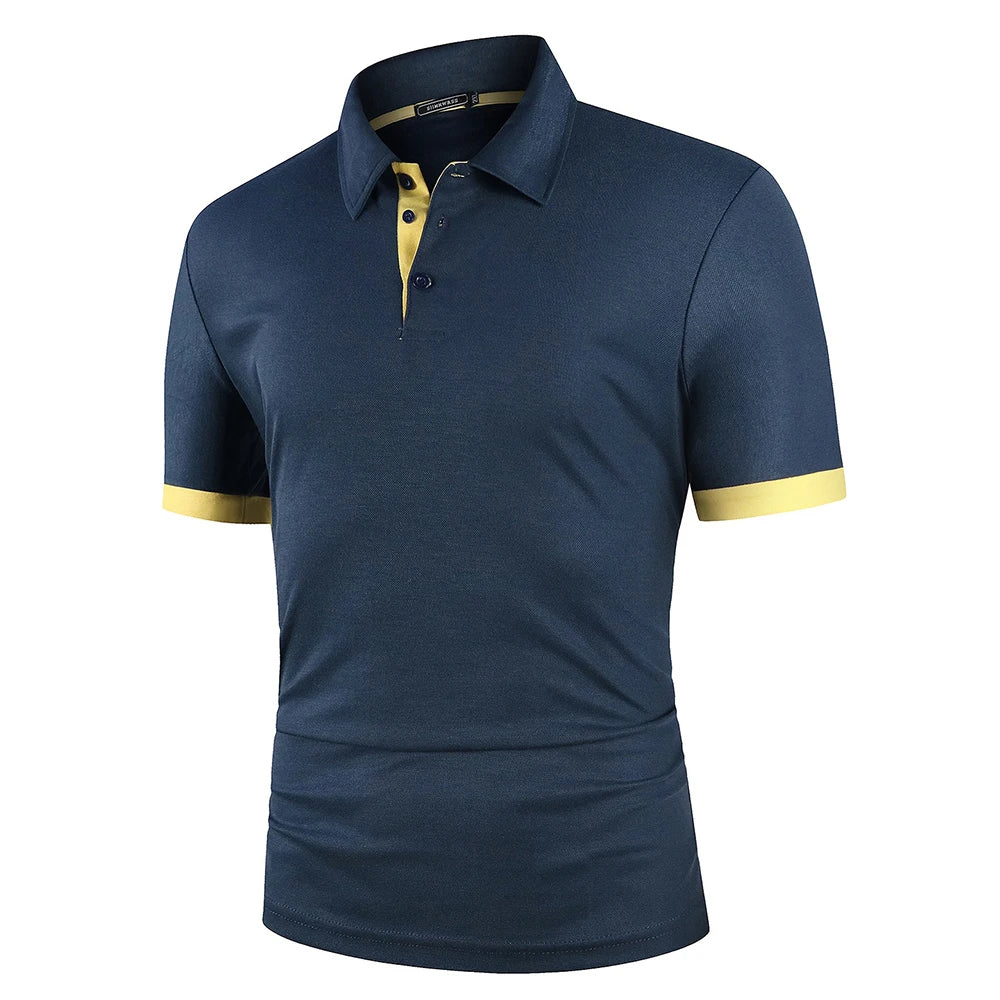 Lightweight Two-Toned Anti-Pill Soft Golf Polo