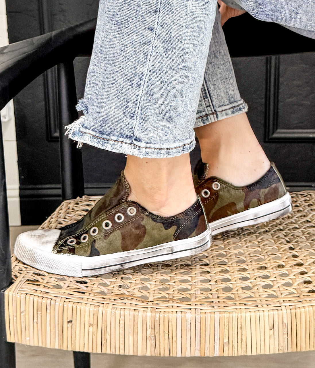 Shalomar Sneaker in Tarnmuster