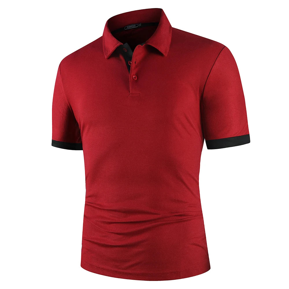 Lightweight Two-Toned Anti-Pill Soft Golf Polo