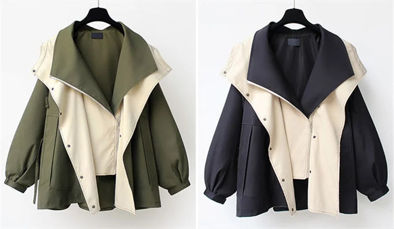 DOROTHY | Oversized Lapel Wind Trench Coat