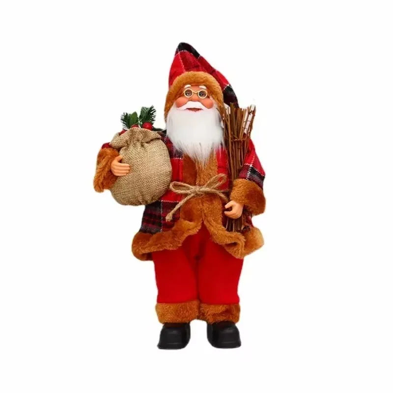 Santa Claus Decoration | Festive Figure with Gift Bag for Christmas 5
