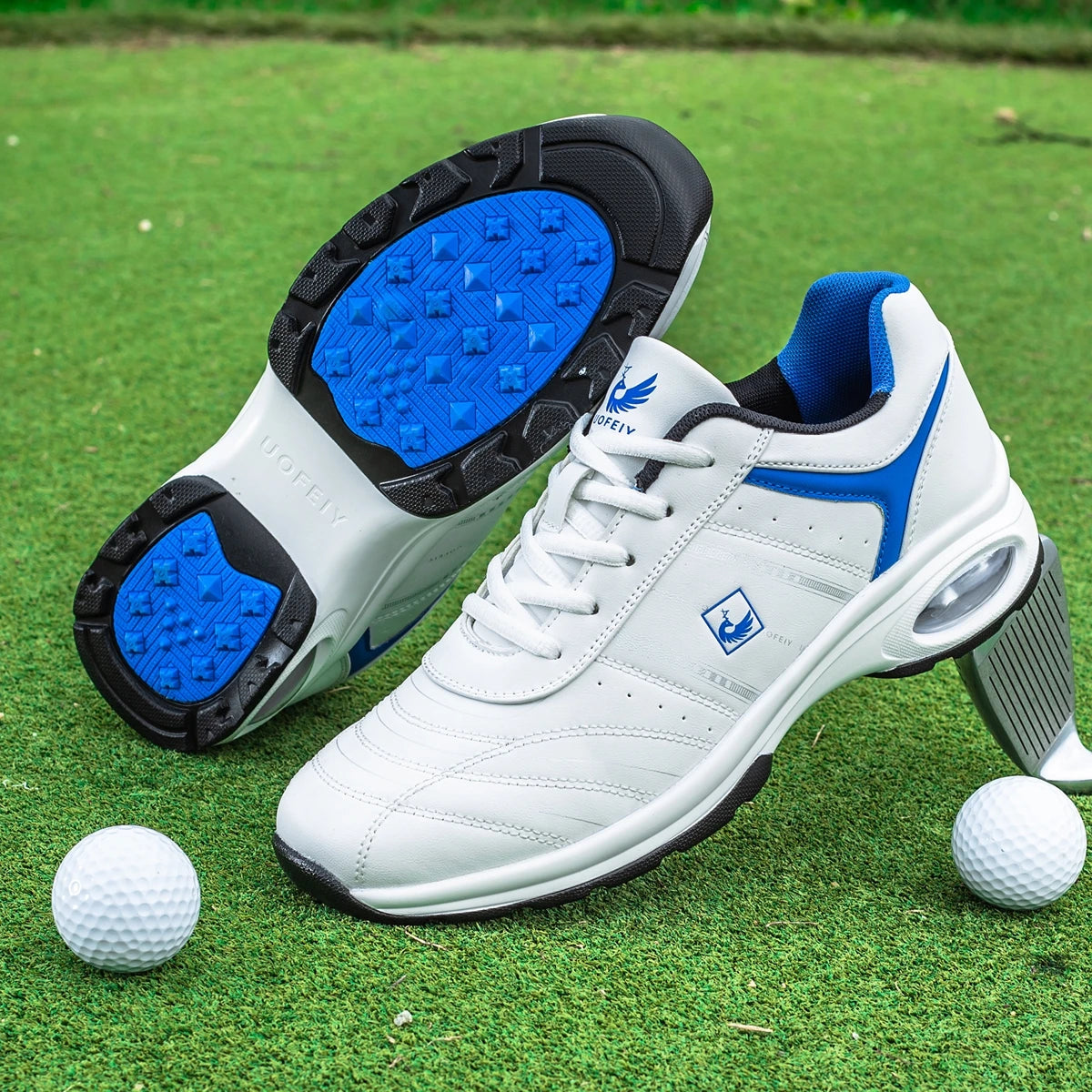 Two-Toned Waterproof Leather Golf Shoes