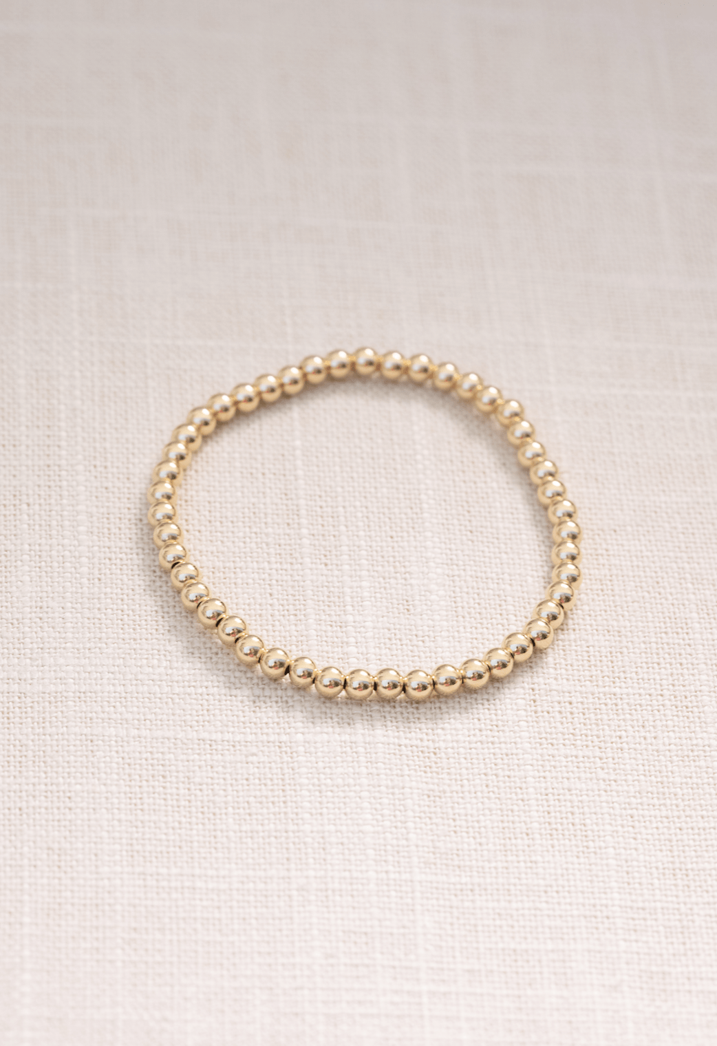 4mm guldklot armband