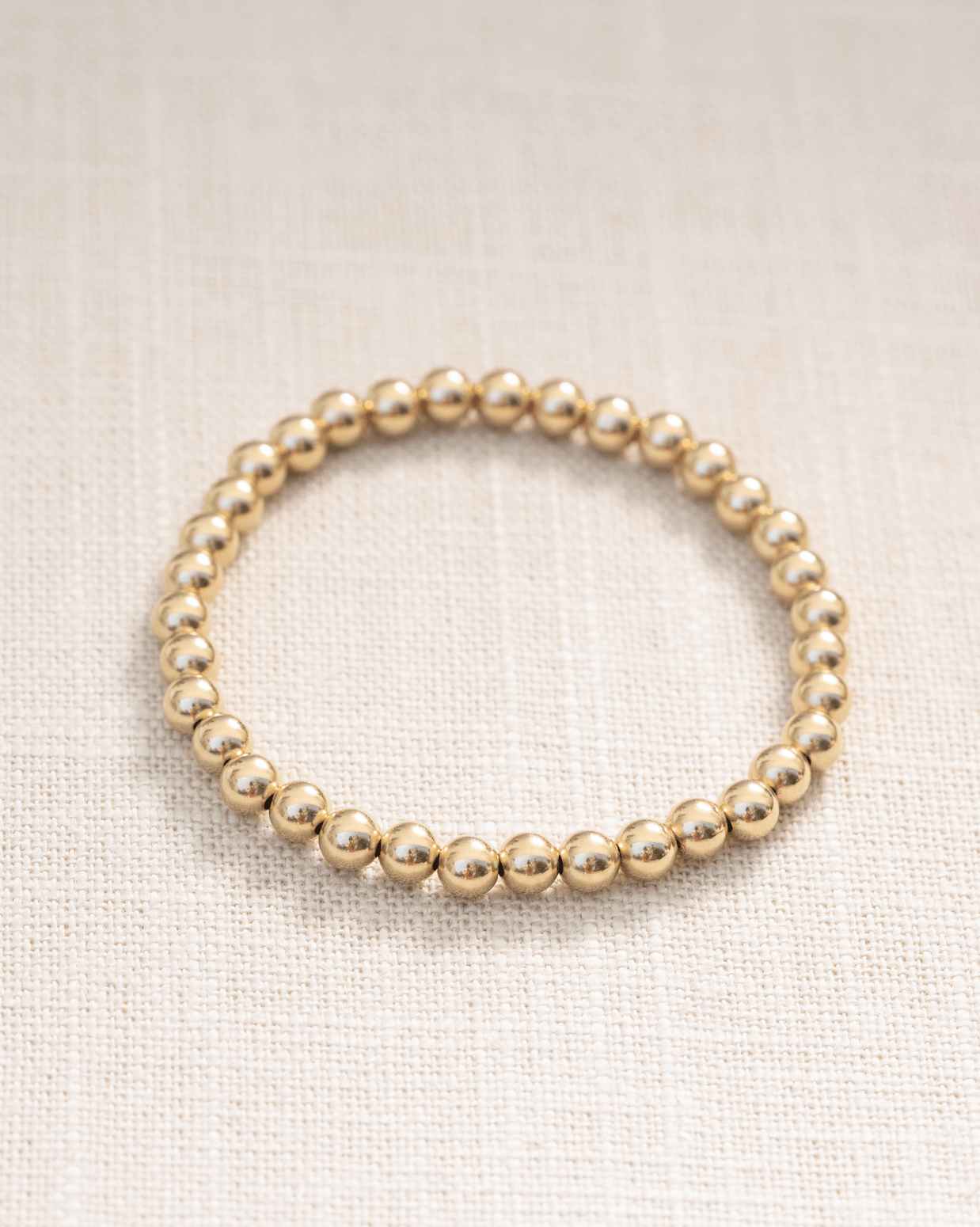 5mm guldklot armband
