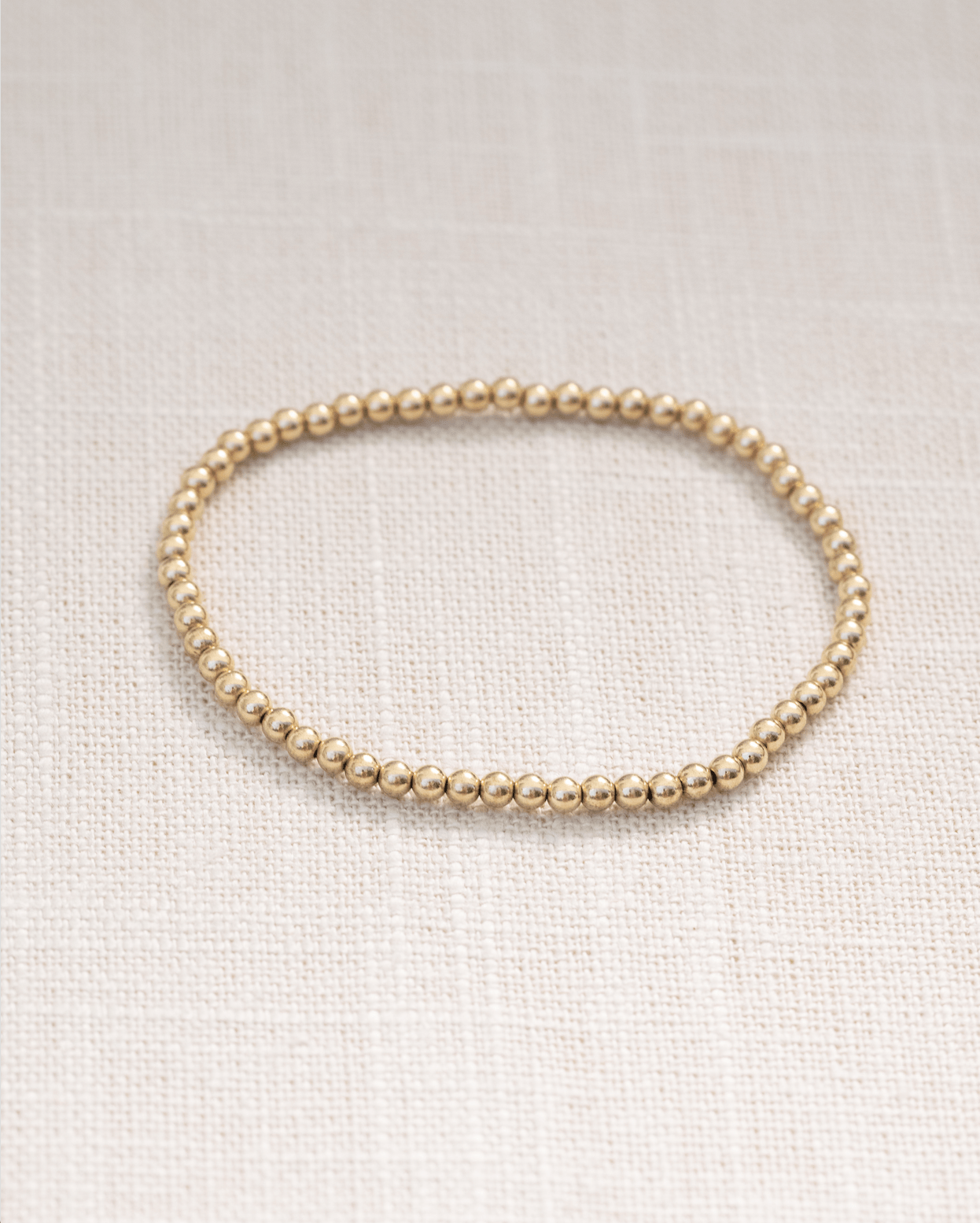 3mm guldklot armband