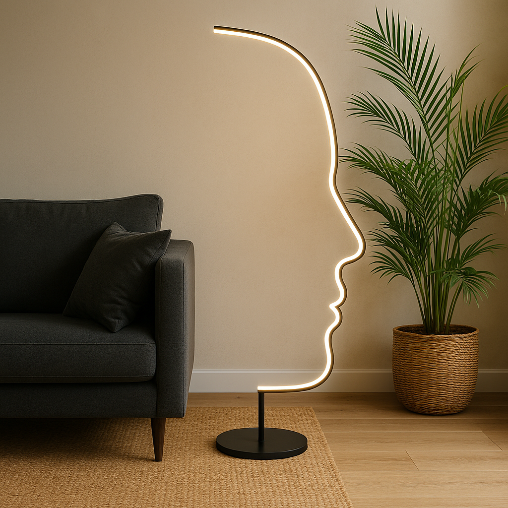 Sculptural Floor Lamp | Modern Abstract Design with Soft LED Lighting 3