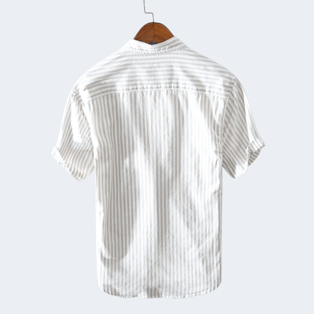 Short Sleeve Striped Shirt | Stylish and Comfortable for Casual Outings 2