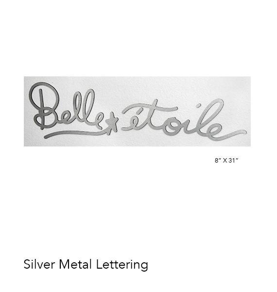 Muur- en vitrinekastlettering