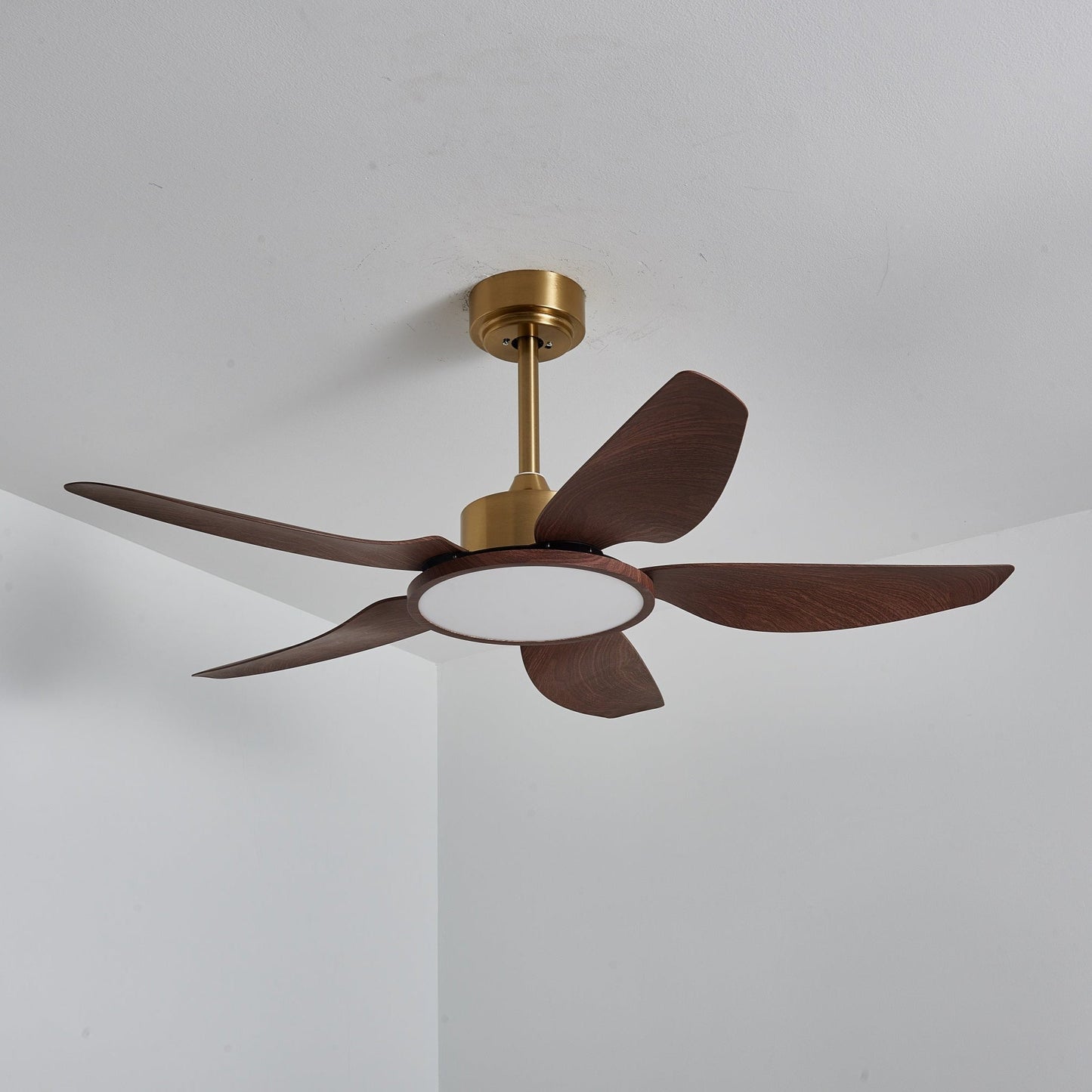 Sirocco Breeze | Ceiling Fan Light with Integrated LED and Walnut Blades 9