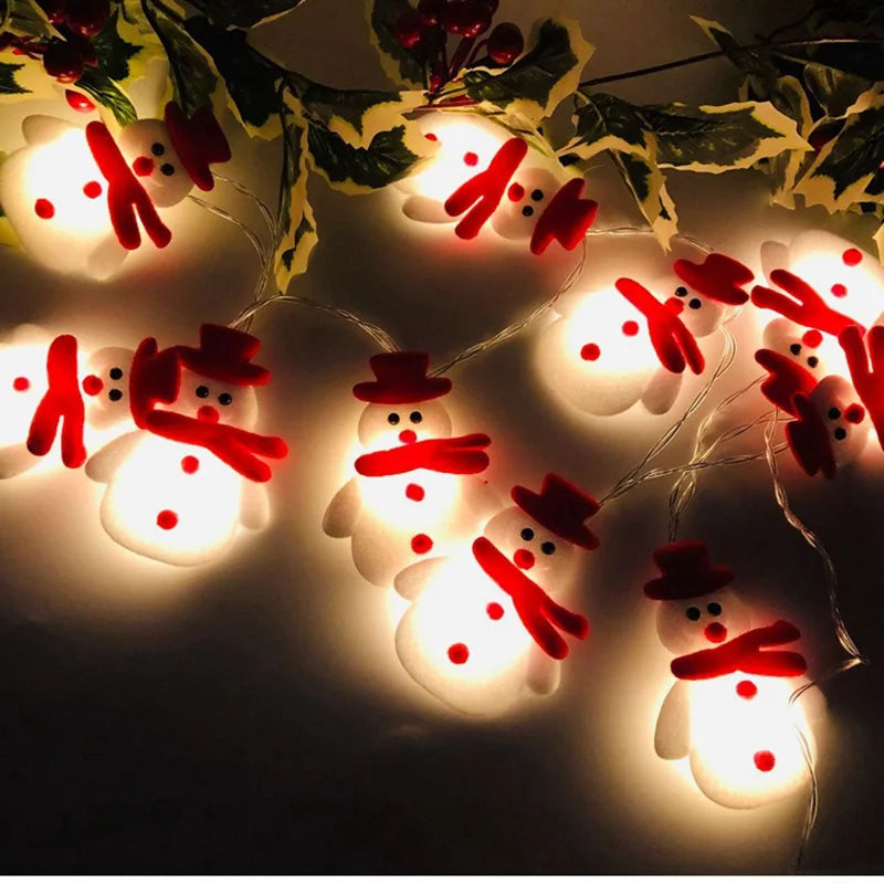 Snowman Christmas Tree Lights | Playful Hanging Ornaments for Holiday Decor 2