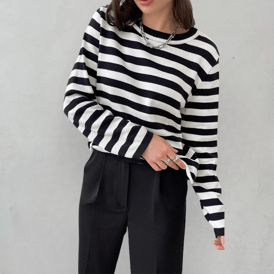 Striped Casual Sweater | Relaxed Fit for Everyday Comfort 10
