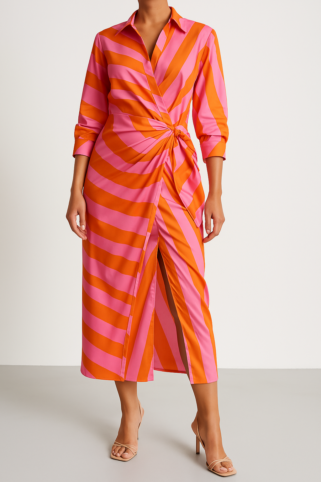 Striped Wrap Maxi Dress | Lightweight and Flowy Summer Essential 1