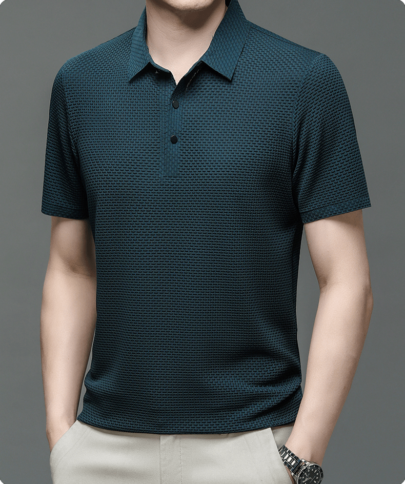 Structured Men's Polo Shirt | Lightweight Breathable Fabric for All-Day Comfort 4
