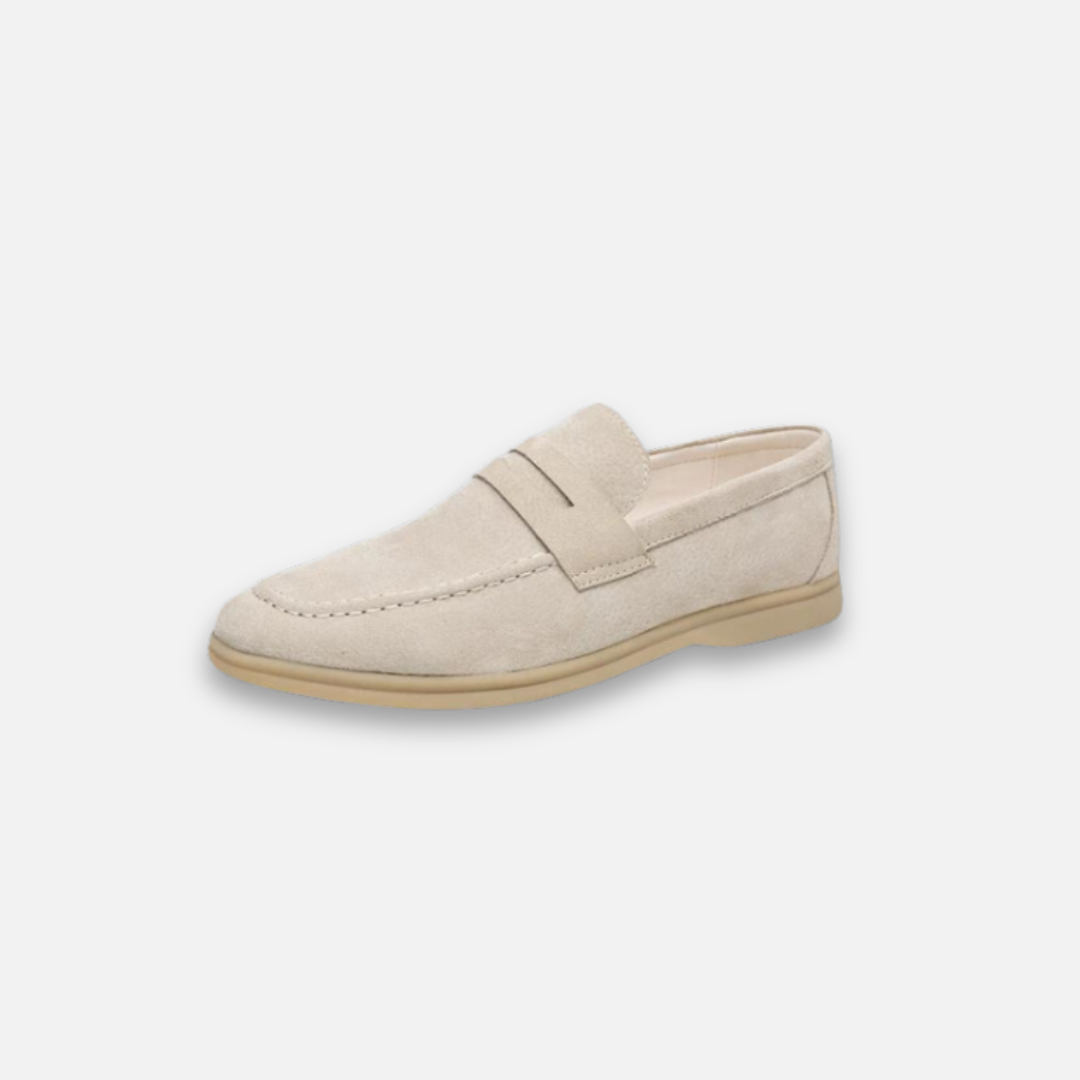 Suede Loafers | Dual-Layer Pigskin Upper with Comfortable Rubber Sole 1