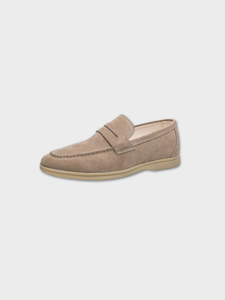 Suede Loafers | Dual-Layer Pigskin Upper with Comfortable Rubber Sole 5