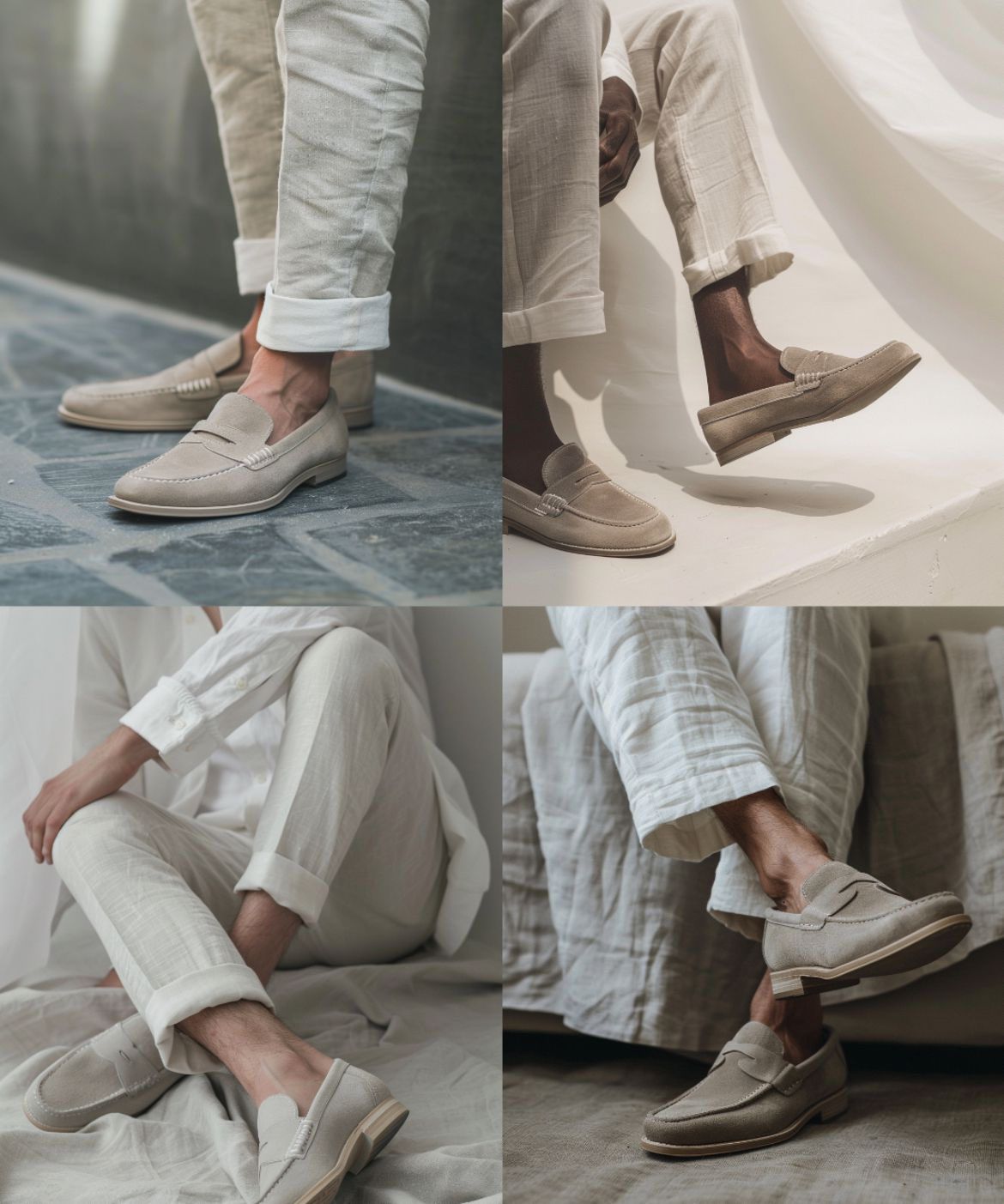 Suede Loafers | Dual-Layer Pigskin Upper with Comfortable Rubber Sole 6