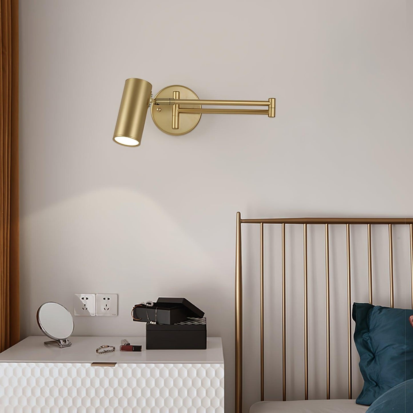 Swing Arm Wall Sconce | Adjustable Modern Iron Lighting Fixture 3