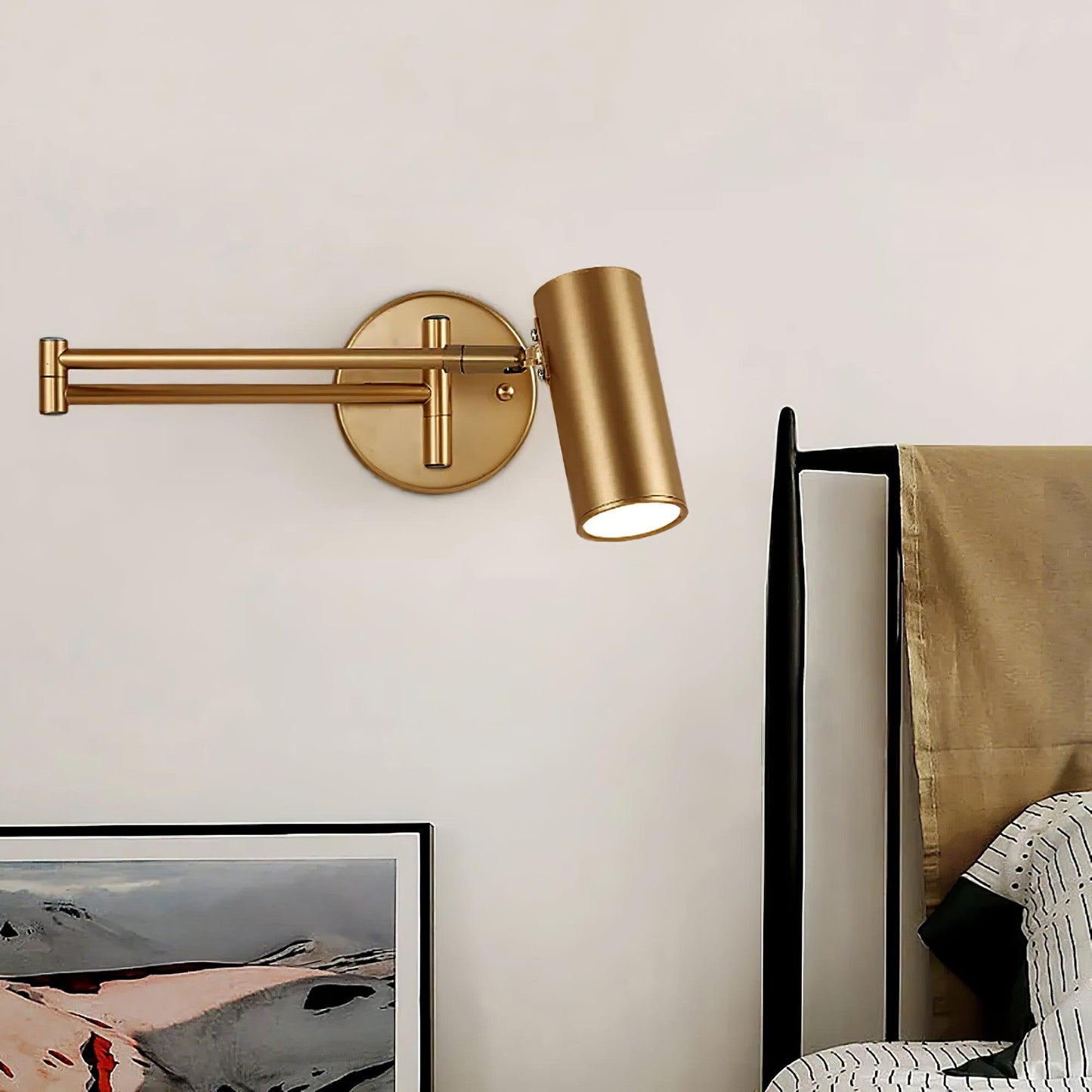 Swing Arm Wall Sconce | Adjustable Modern Iron Lighting Fixture 5