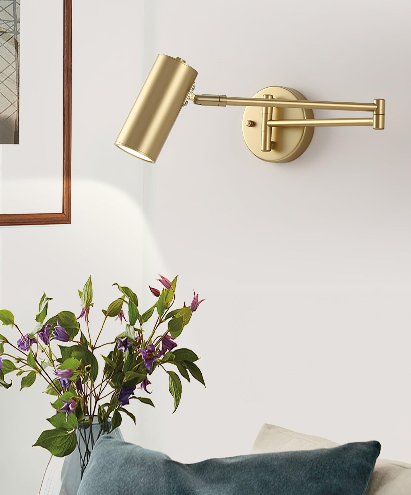 Swing Arm Wall Sconce | Adjustable Modern Iron Lighting Fixture 7