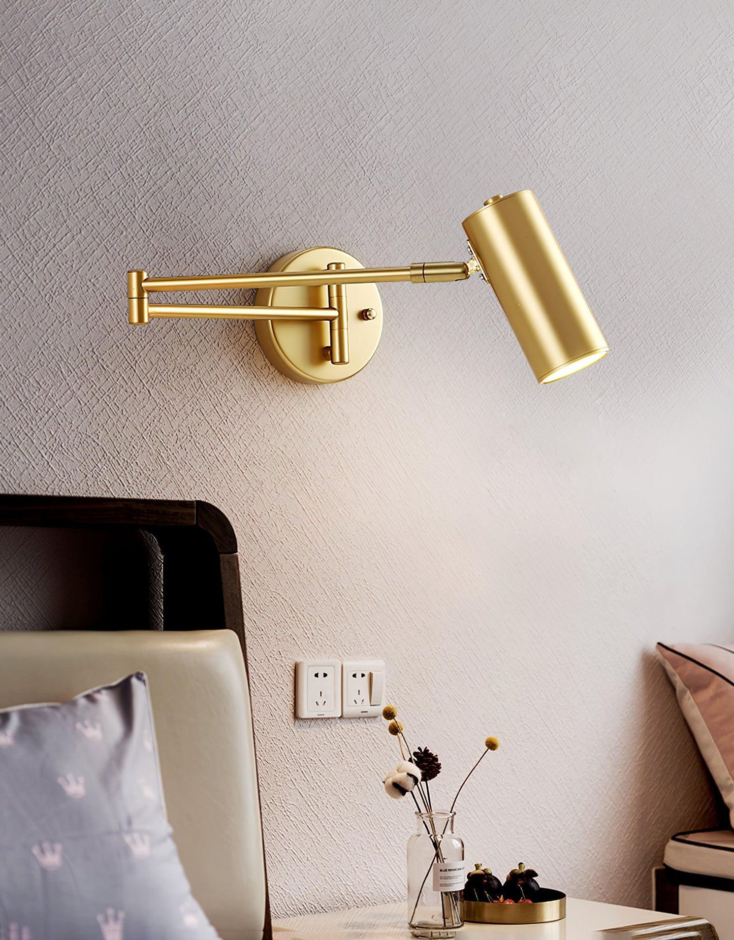 Swing Arm Wall Sconce | Adjustable Modern Iron Lighting Fixture 8