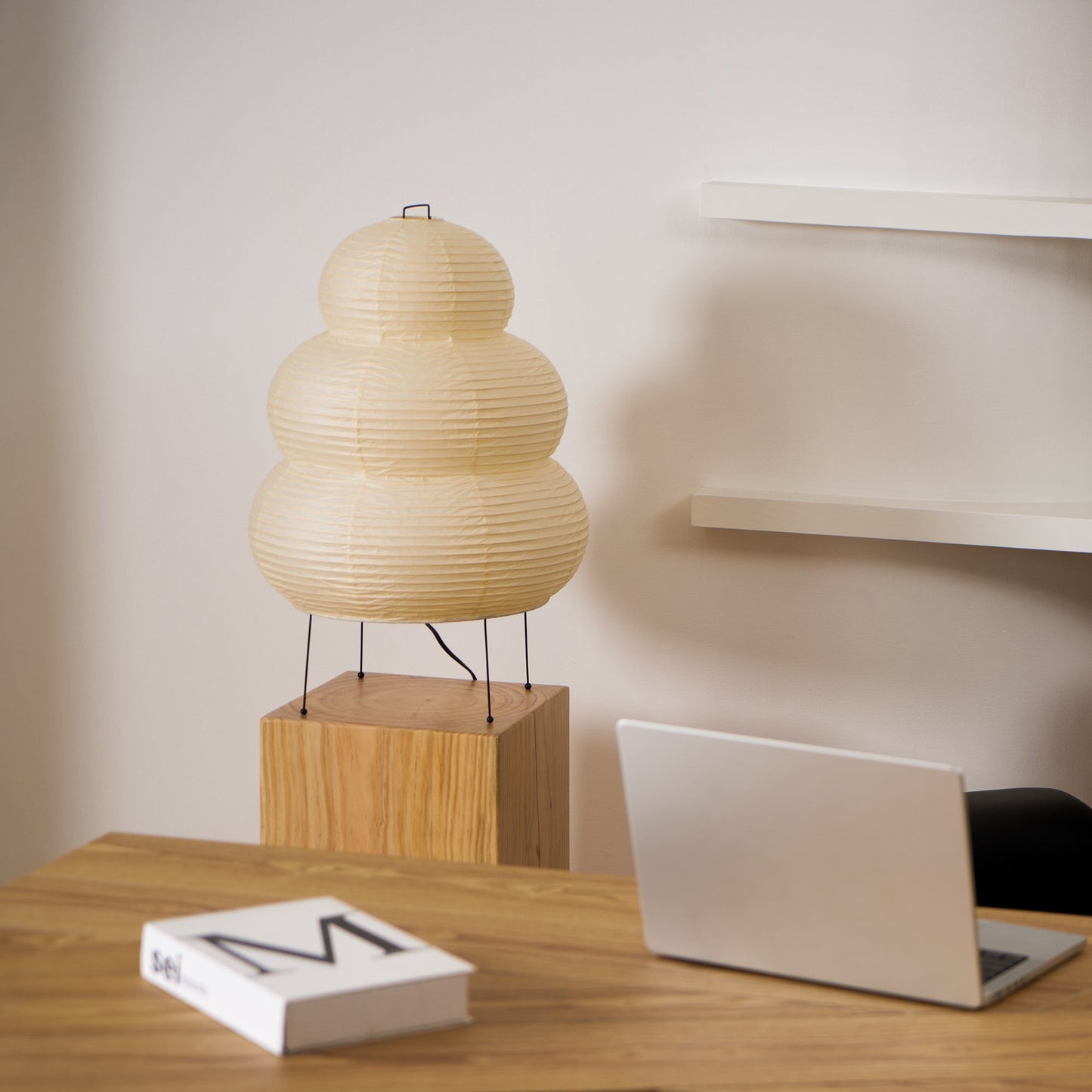 Table Lamp | Elegant Japanese Lantern Design with Soft Mulberry Paper Light 5