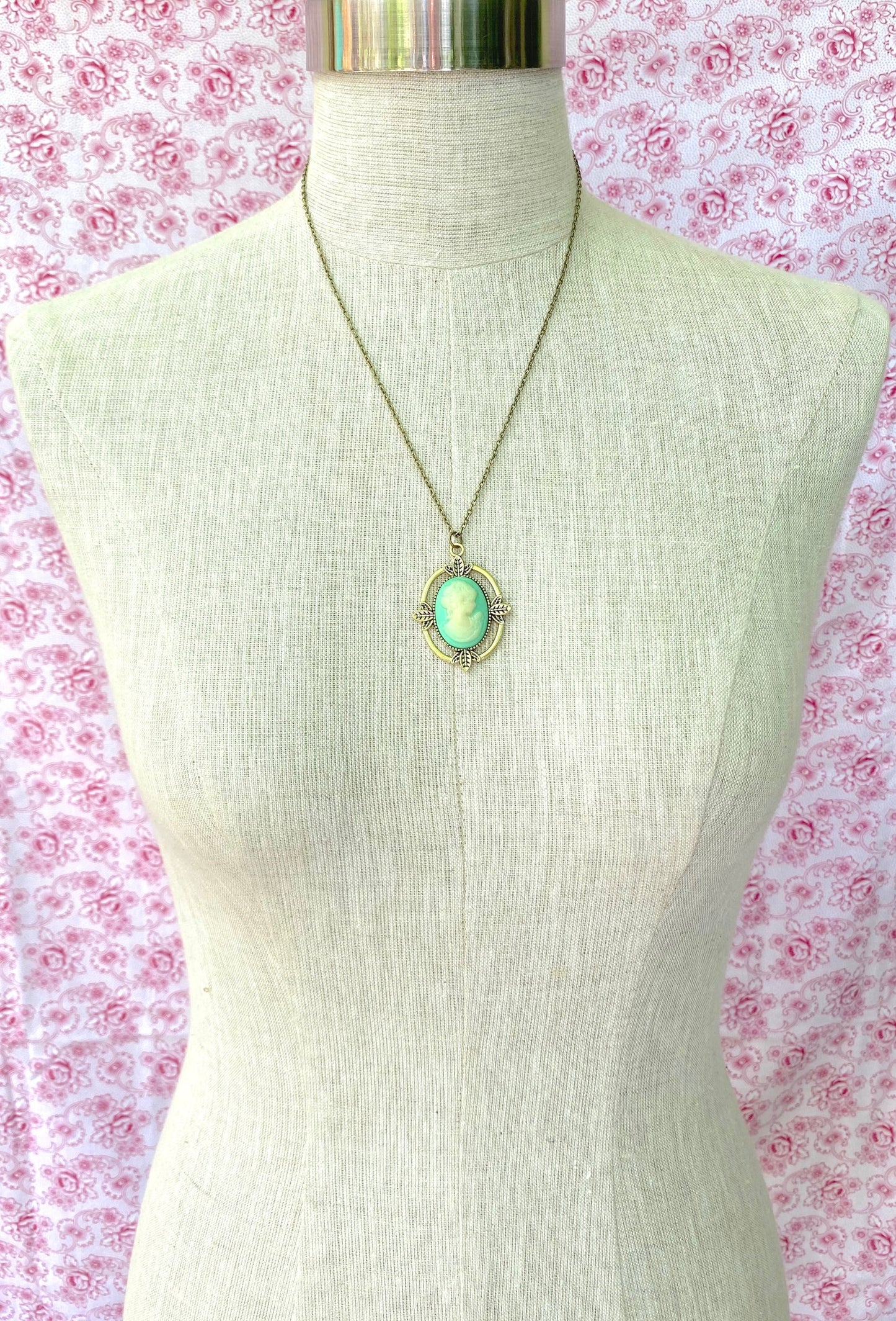 De vintage camee ketting