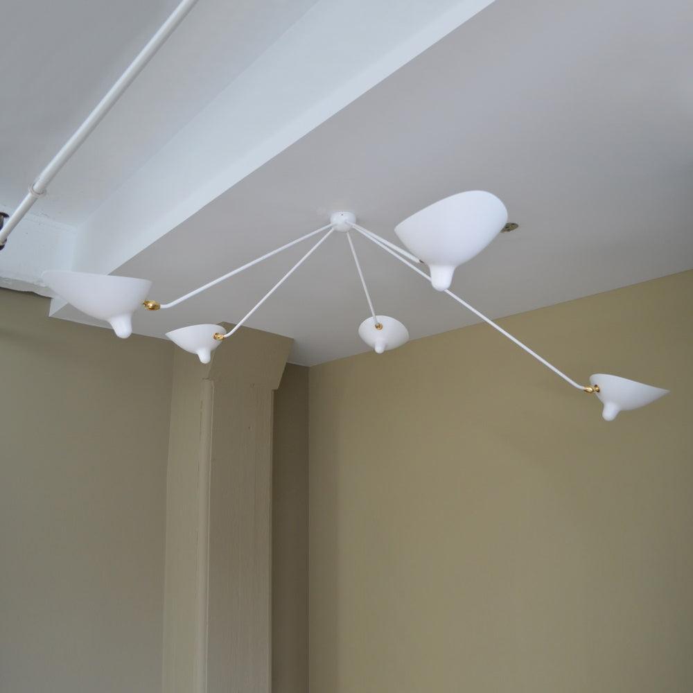 Three Arm Ceiling Lamp | Sculptural Design with Dynamic Aesthetics 10