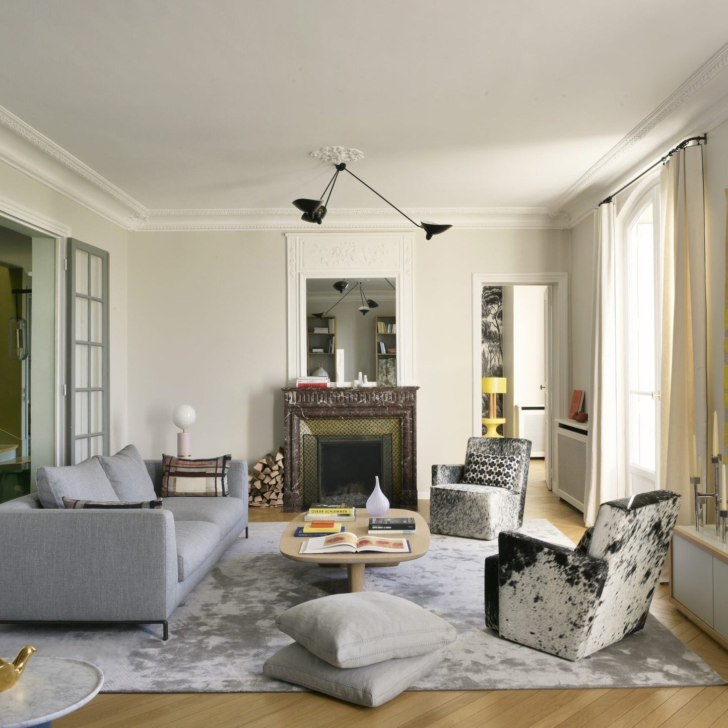 Three Arm Ceiling Lamp | Sculptural Design with Dynamic Aesthetics 5