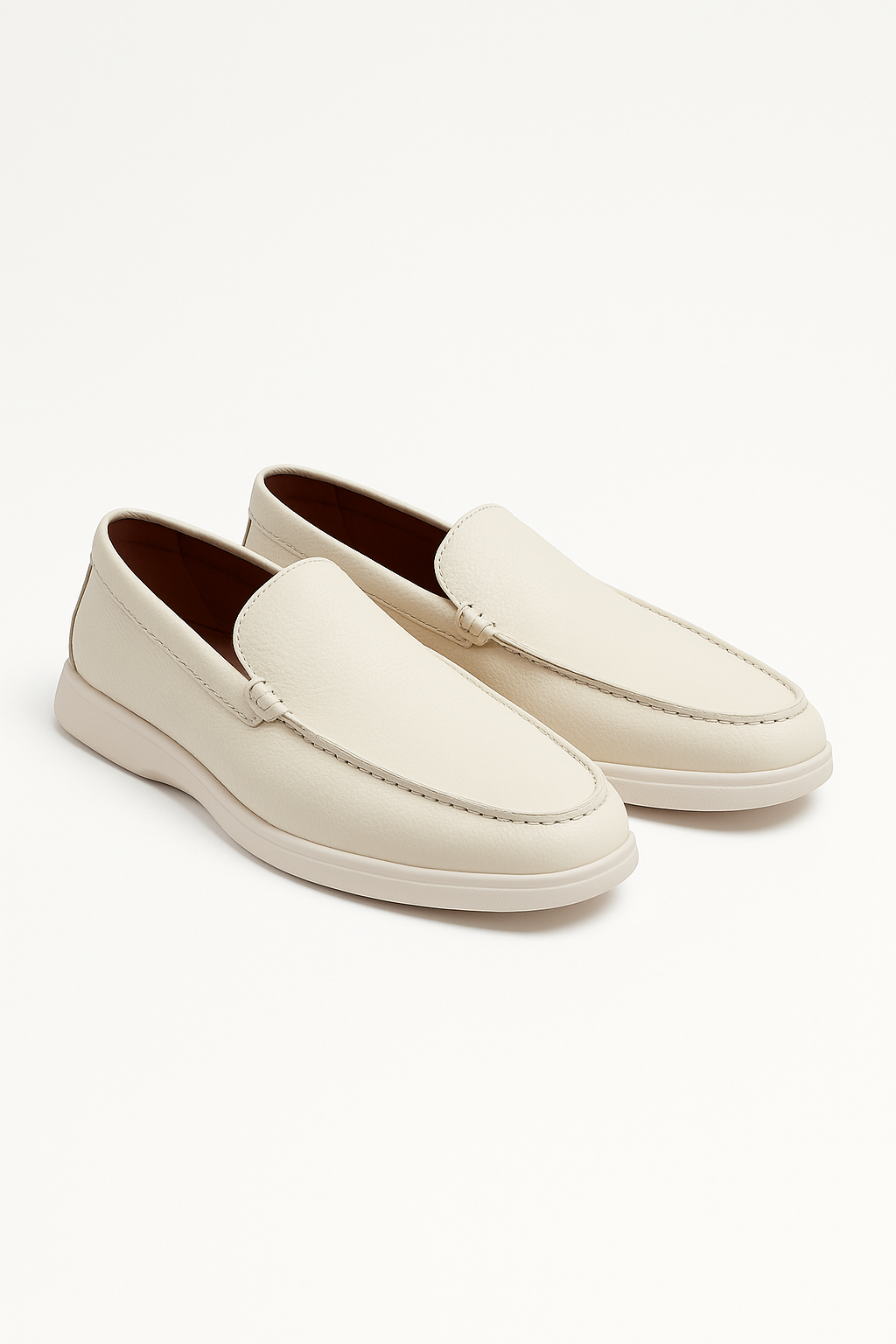 Two-Tone Leather Loafers for Women | Stylish Comfort with Flexible Sole 11